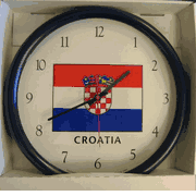 Croatia Flag Clock