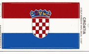 Croatia Flag Decal Stickers - Large
