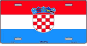 Croatia Flag License Plate