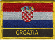 Croatia Flag Patch with Name