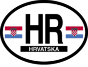 Croatia Flag It Oval Decal