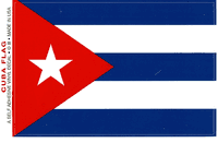 Cuba Flag Decal Stickers