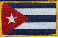 Cuba Flag Patch - Rectangle