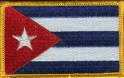 Cuba Flag Patch - Rectangle