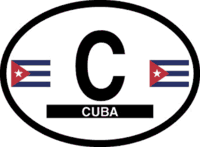 Cuba Oval Decal