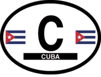 Cuba Flag It Oval Decal