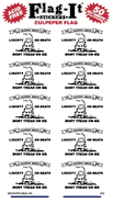 Culpeper Flag Stickers 50 Stickers per package