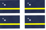 Curacao Flag Stickers - Sheet of 50