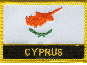 Cyprus Flag Patch with Name