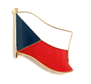 Czech Republic Flag Lapel Pin - Single