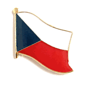 Czech Republic Flag Lapel Pin - Single