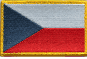 Czech Republic Flag Patch - Rectangle