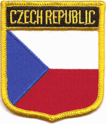 Czech Republic Flag Shield Patch