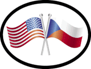 Czech Republic Friendship Flag-It Oval Decal