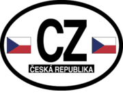Czech Republic Flag It Oval Decal