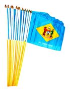 Delaware 12" x 18" Miniature Stick Flags