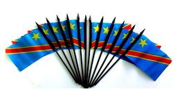 Democratic Republic of Congo 4"x6" Polyester - 12 Per Pack