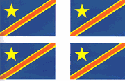 Democratic Republic of Congo Flag Stickers