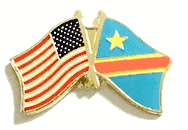 Democratic Republic of the Congo Lapel Pin - Double