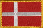 Denmark Flag Patch - Rectangle
