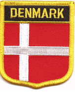 Denmark Flag Shield Patch