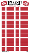 Denmark Flag Stickers 50 Stickers per package