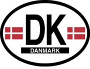 Denmark Flag It Oval Decal