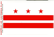 District of Columbia Flag Decal Stickers