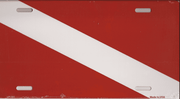 Diver Down License Plate