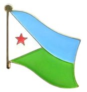 Djibouti Flag Lapel Pin - Single