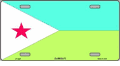 Djibouti Flag License Plate