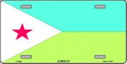 Djibouti Flag License Plate