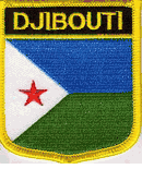 Djibouti Flag Shield Patch