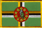 Dominica Flag Patch - Rectangle