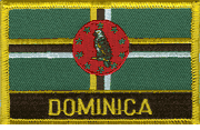 Dominica Flag Patch with Name