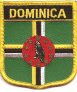 Dominica Flag Shield Patch