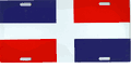 Dominican Republic Flag License Plate