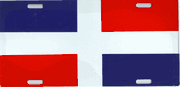Dominican Republic Flag License Plate