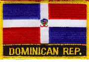 Dominican Republic Flag Patch with Name