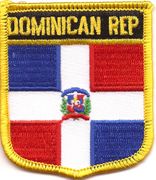 Dominican Republic Flag Shield Patch