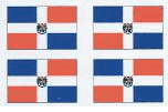 Dominican Republic Flag Stickers - Sheet of 50
