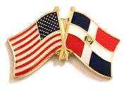 Dominican Republic Lapel Pin - Double