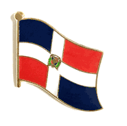 Dominican Republic Lapel Pin - Single