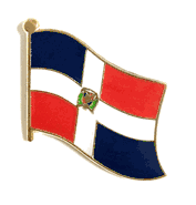 Dominican Republic Lapel Pin - Single