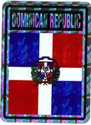 Dominican Republic Vinyl Reflective Decal