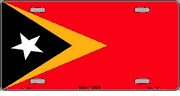 East Timor Flag License Plate