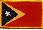 East Timor Flag Patch - Rectangle