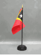 East Timor Miniature Desk Flag