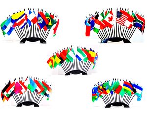 Miniature World Flag Assortment #5/100 Assorted World Flags