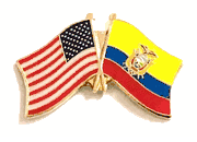 Ecuador Flag Lapel Pin - Double